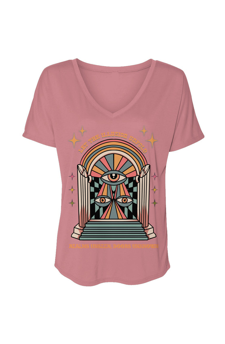 Psychedelic Apparel - Women’s Slouchy V-Neck Tee