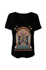 Psychedelic Apparel - Women’s Slouchy V-Neck Tee