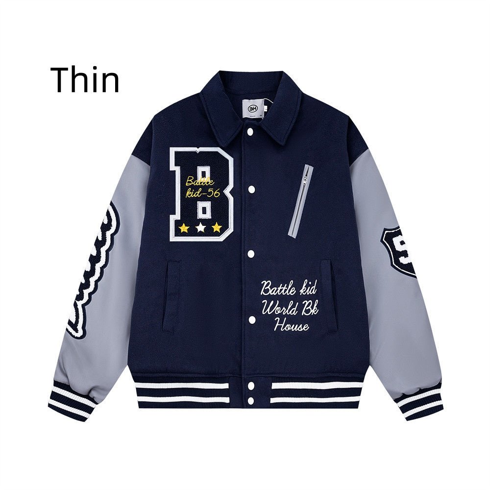 Streetwear Apparel Classic Bold Design Baseball Jacket - street wear outfits - fashion statement