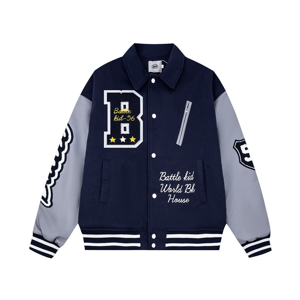 Streetwear Apparel Classic Bold Design Baseball Jacket - street wear outfits - fashion statement