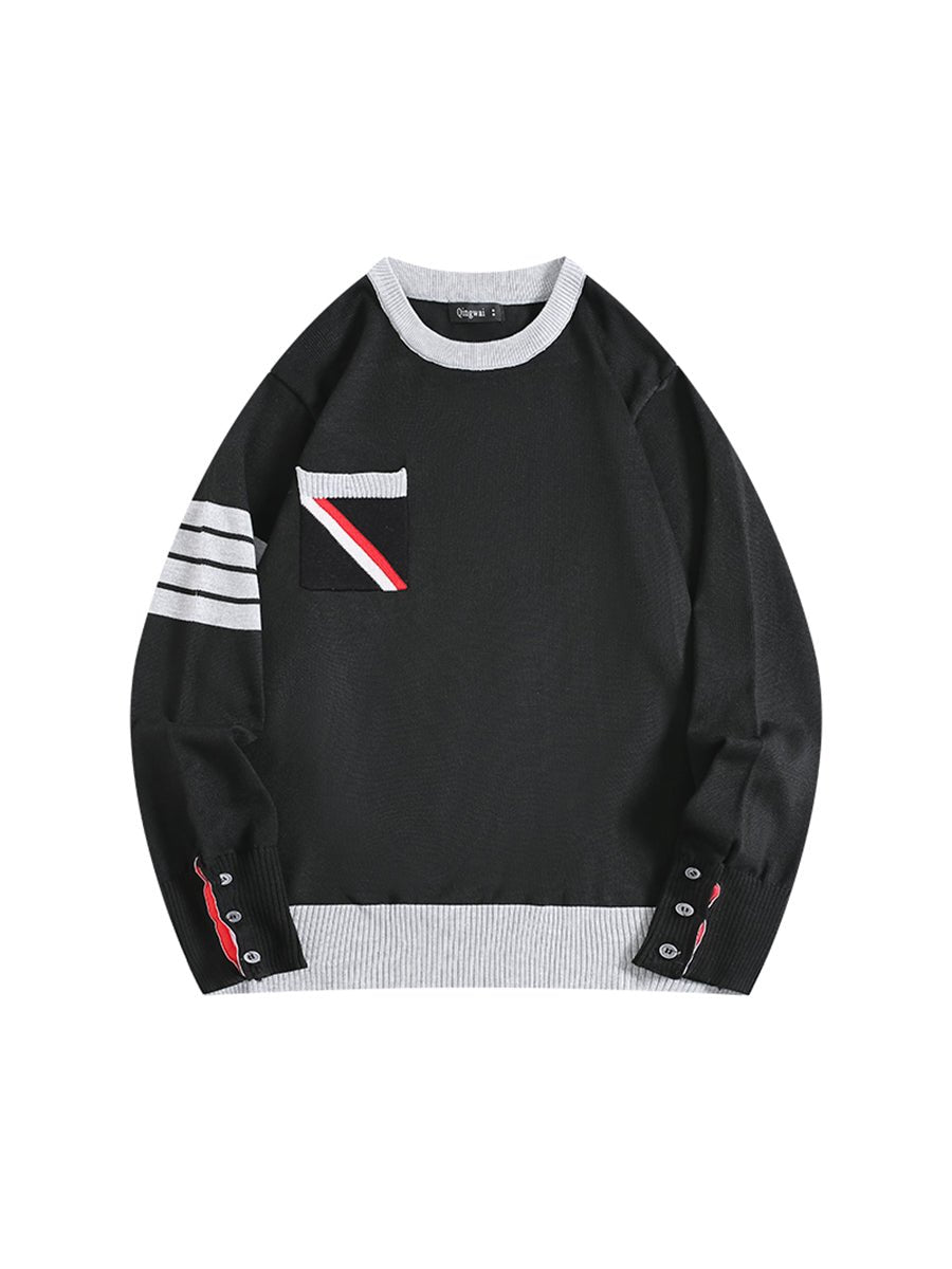 Streetwear Apparel Classic Color - Block Sweater - street wear outfits - fashion statement