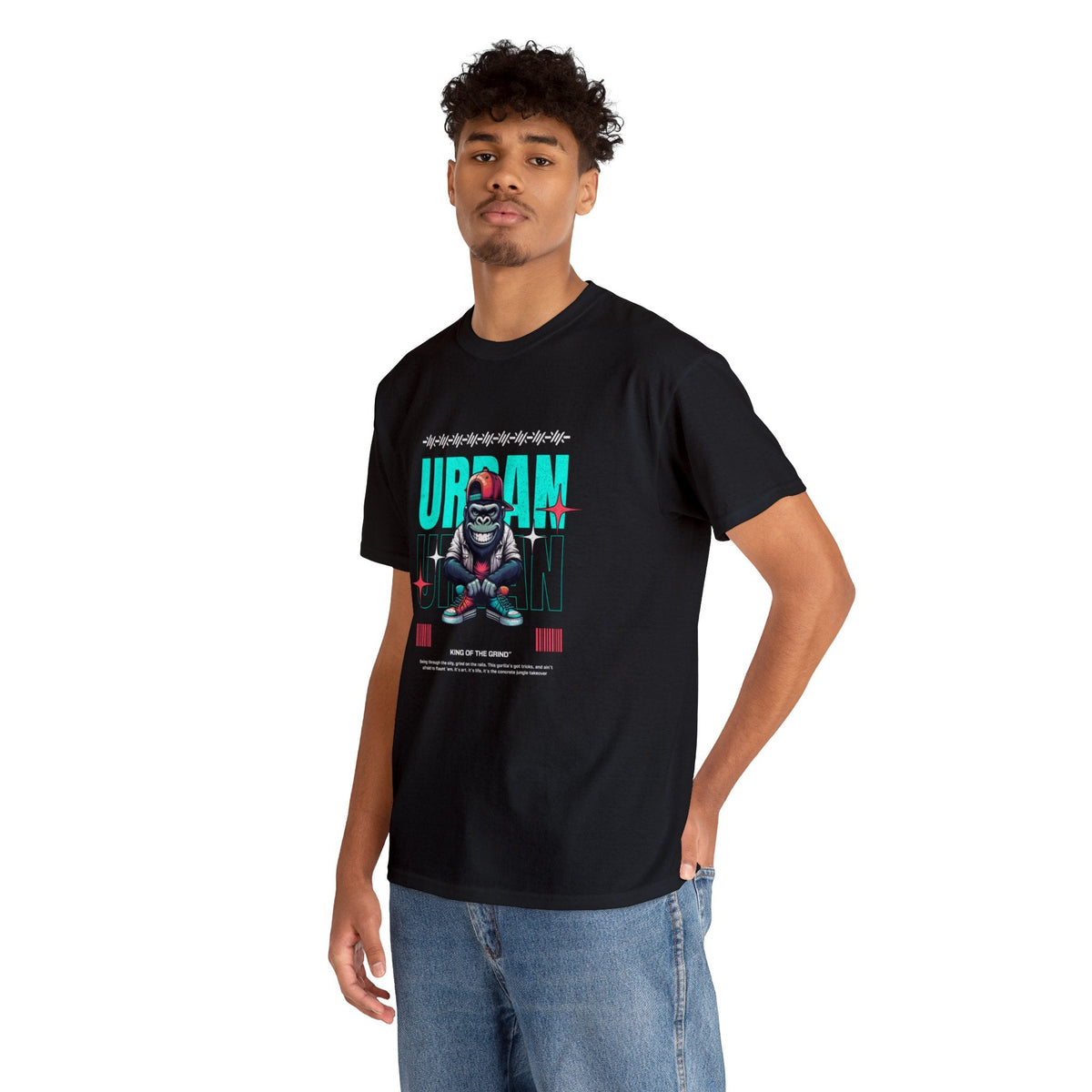 Urban casuals Unisex Heavy Cotton Tee - retro style - preppy aesthetic - fashion statement