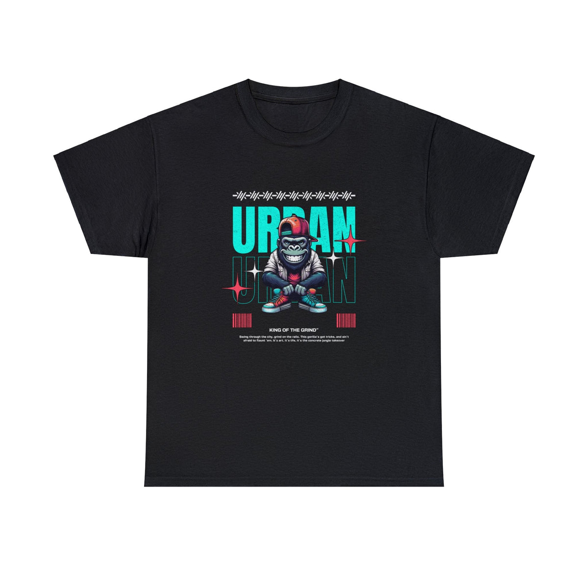 Urban casuals Unisex Heavy Cotton Tee - retro style - preppy aesthetic - fashion statement