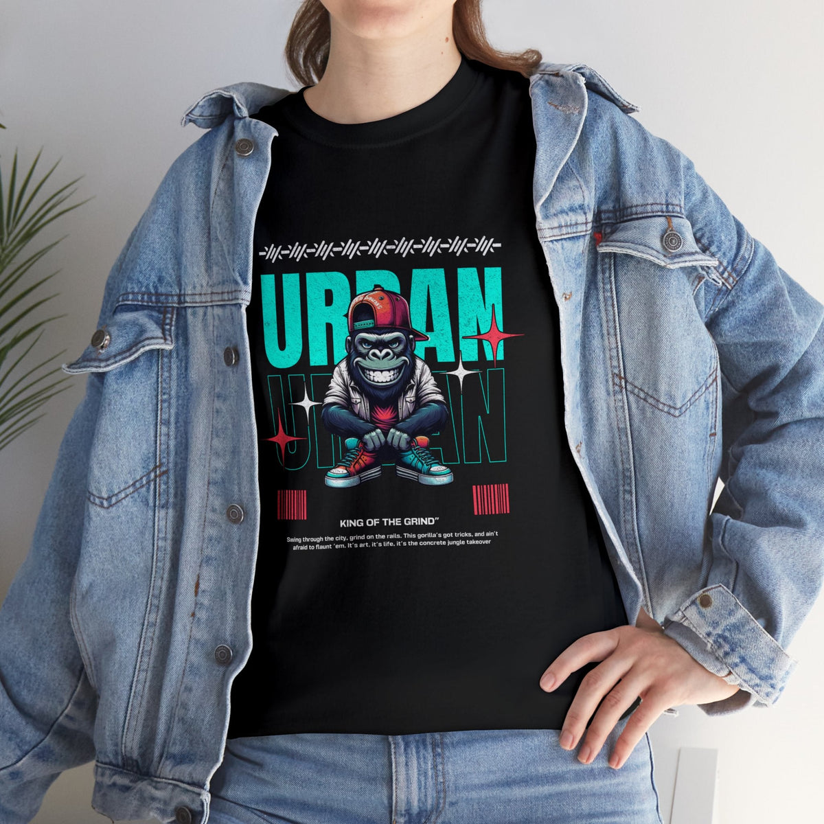 Urban casuals Unisex Heavy Cotton Tee - retro style - preppy aesthetic - fashion statement