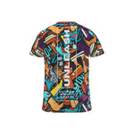 Streetwear Apparel Cut And Sew All Over Print T Shirt - street wear outfits - fashion statement