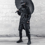 Streetwear Apparel Cyber Shimmer Samurai - Tactical Hooded Tech Outerwear - street wear outfits - fashion statement