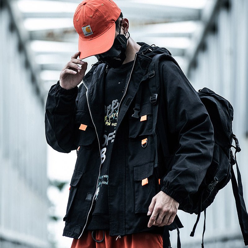 Streetwear Apparel Datastream Daopao - Printed Tech Outerwear Jacket - street wear outfits - fashion statement