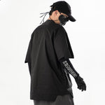 Streetwear Apparel Samurai Black Tech - wear Zipper Tee - street wear outfits - fashion statement