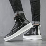 Streetwear Apparel Stomp & Style Metal Buckle Youth Board Shoes - street wear outfits - fashion statement