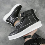 Streetwear Apparel Stomp & Style Metal Buckle Youth Board Shoes - street wear outfits - fashion statement