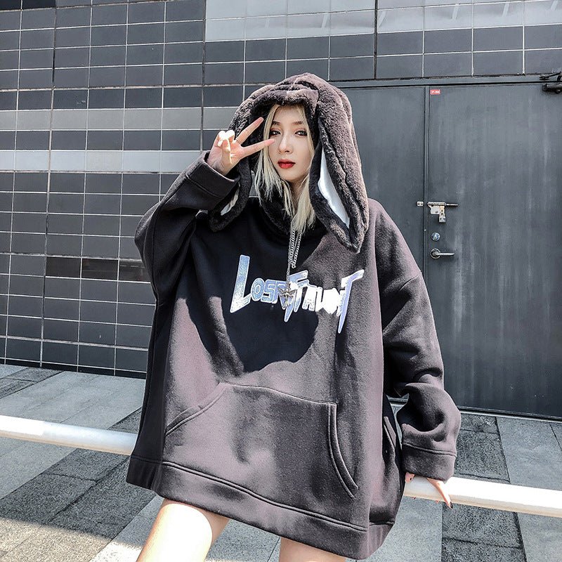 Streetwear Apparel Street Style Squad Goals Hoodie (Bunny Ears) - street wear outfits - fashion statement