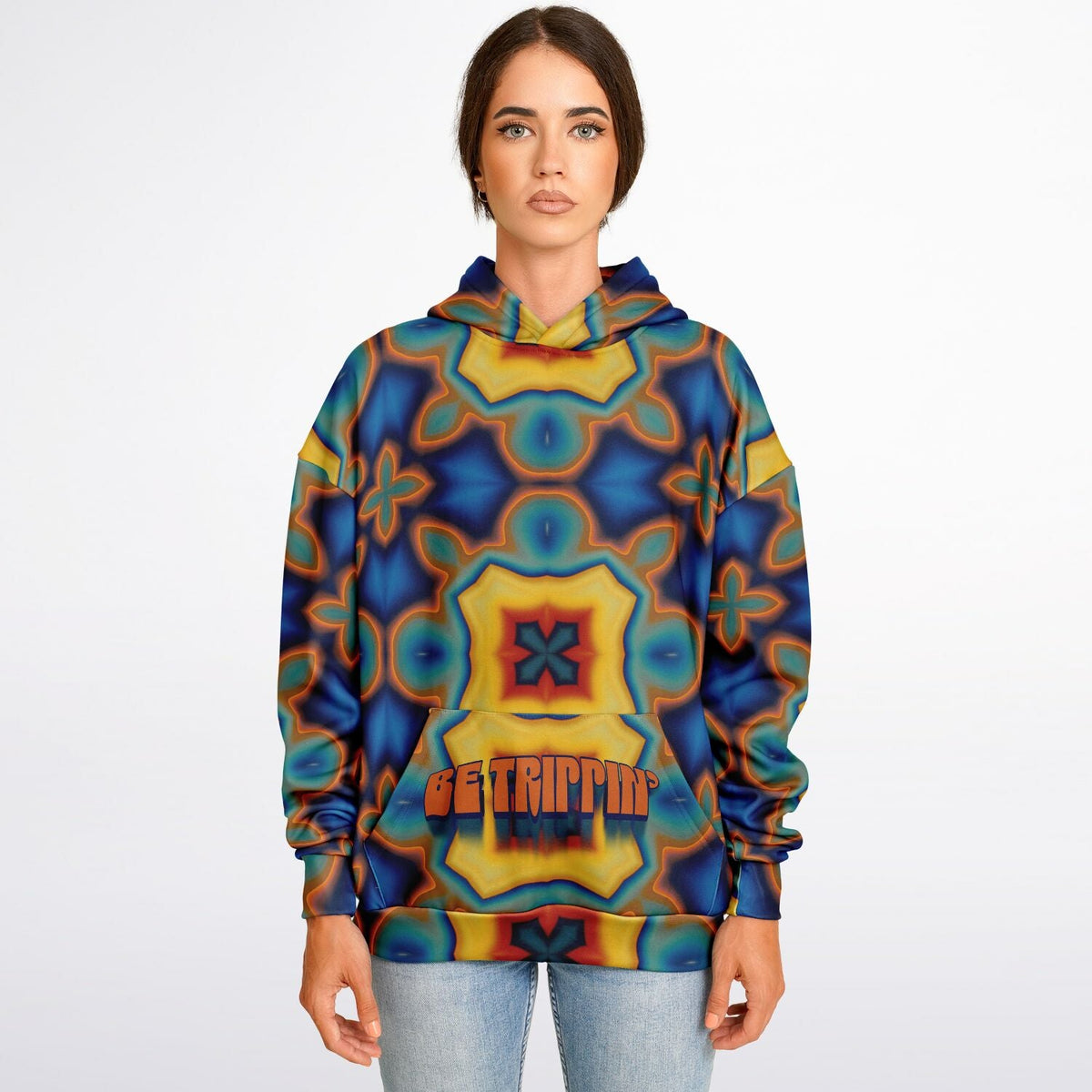 Streetwear Apparel Be Trippin' - Psychedelic Heavyweight Oversized Hoodie - street wear outfits - fashion statement