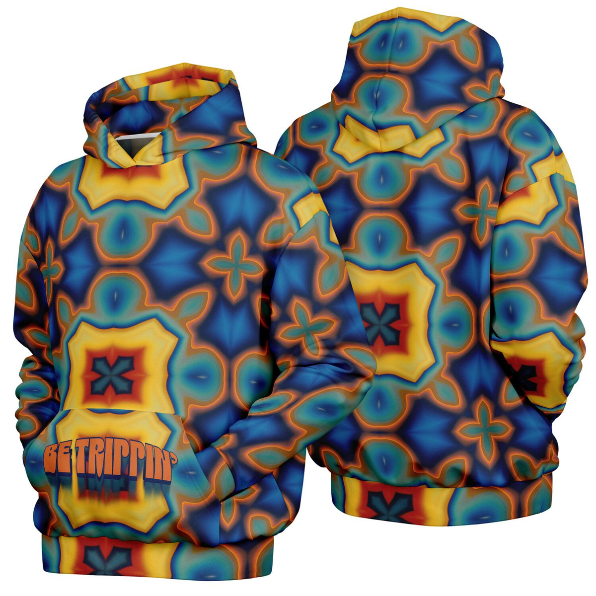 Streetwear Apparel Be Trippin' - Psychedelic Heavyweight Oversized Hoodie - street wear outfits - fashion statement