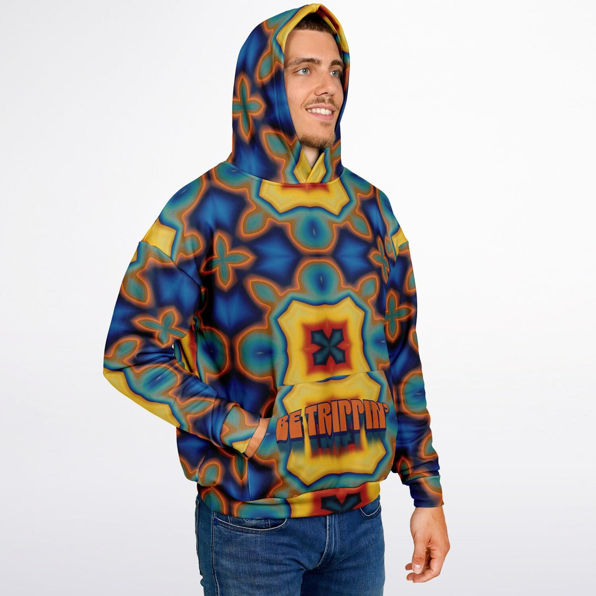 Streetwear Apparel Be Trippin' - Psychedelic Heavyweight Oversized Hoodie - street wear outfits - fashion statement