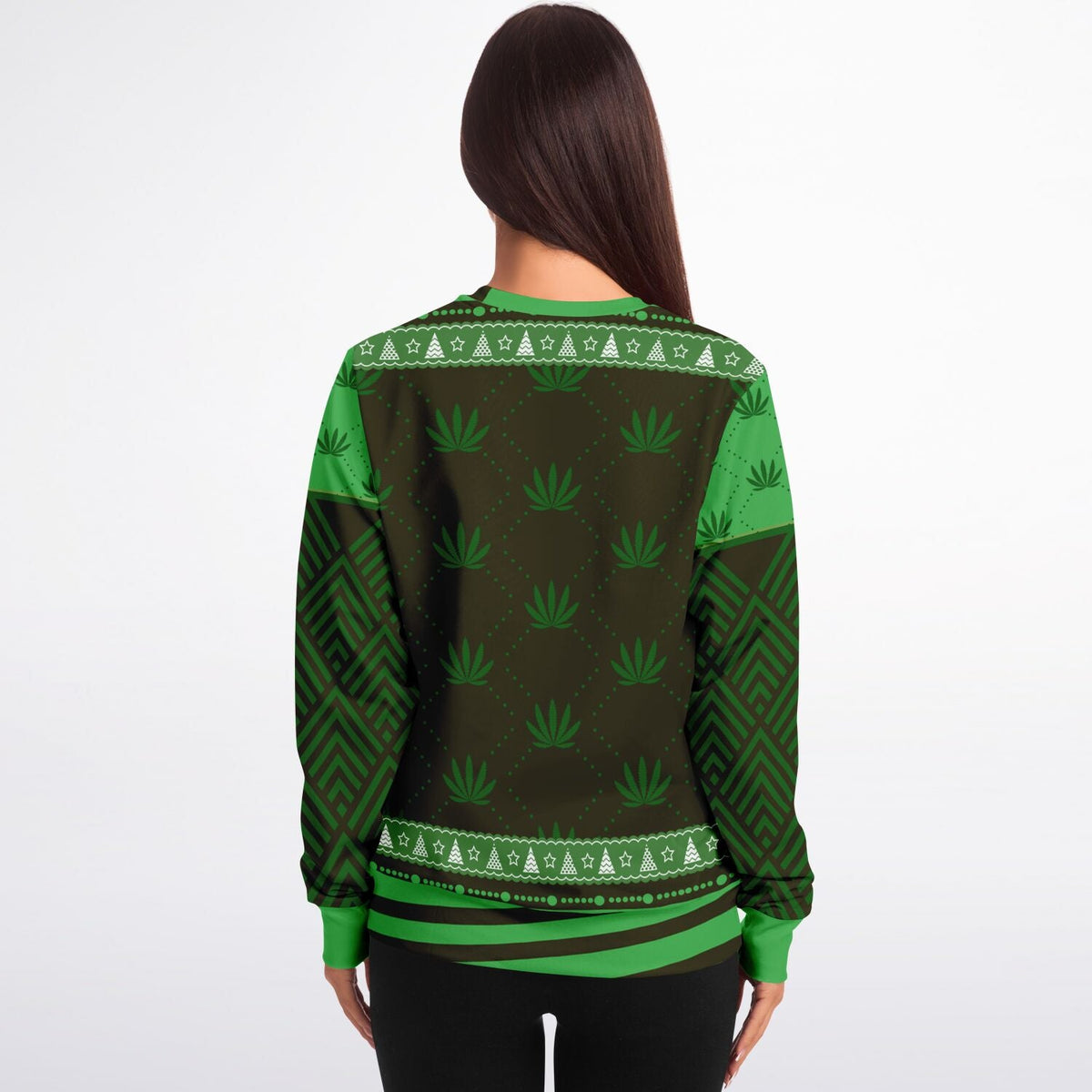 Streetwear Apparel Christmas Sweatshirt - “Merry Weedmas” - street wear outfits - fashion statement