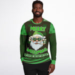 Streetwear Apparel Christmas Sweatshirt - “Merry Weedmas” - street wear outfits - fashion statement