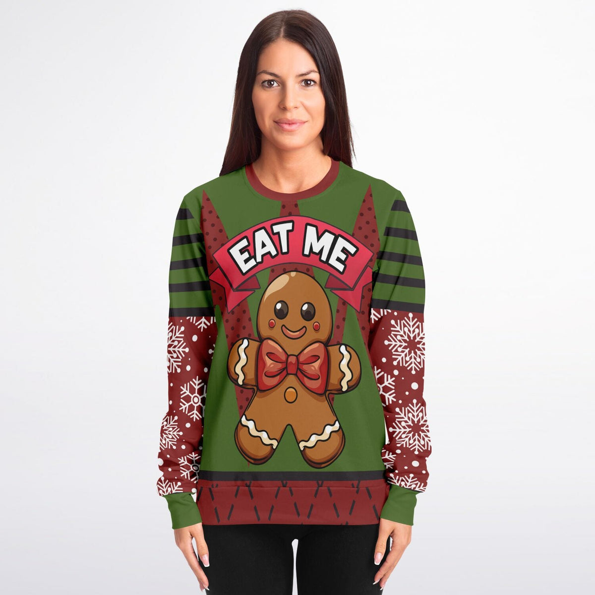 Streetwear Apparel Eat Me Gingerbread - Christmas Sweatshirt - street wear outfits - fashion statement