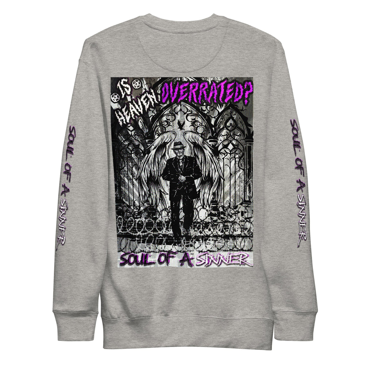 Streetwear Apparel Overrated Heaven - Mens Graphic Sweatshirt - street wear outfits - fashion statement