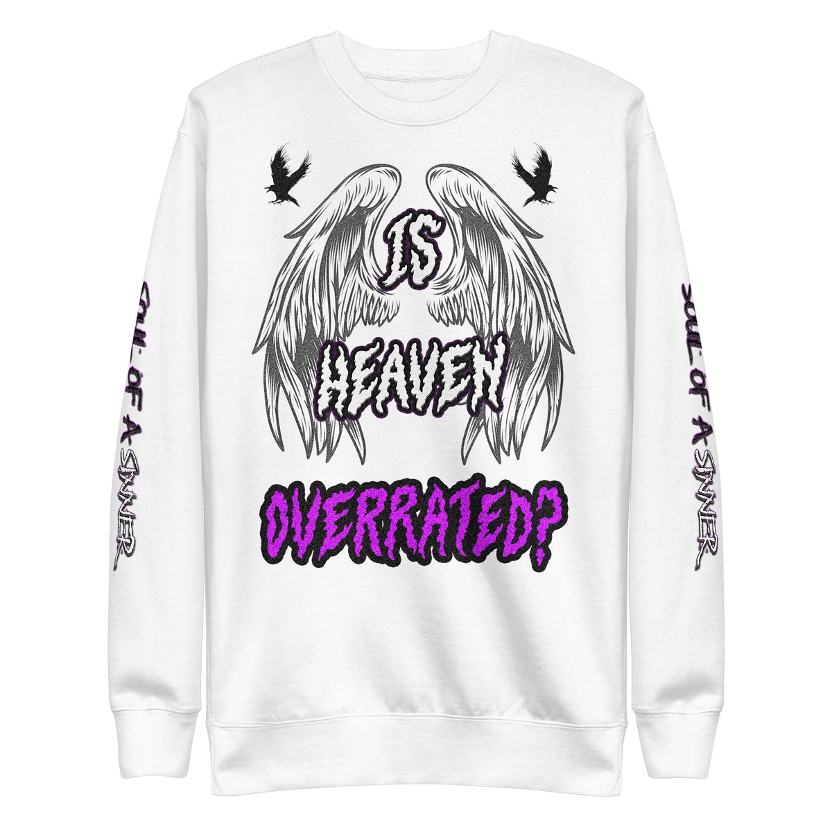 Streetwear Apparel Overrated Heaven - Mens Graphic Sweatshirt - street wear outfits - fashion statement