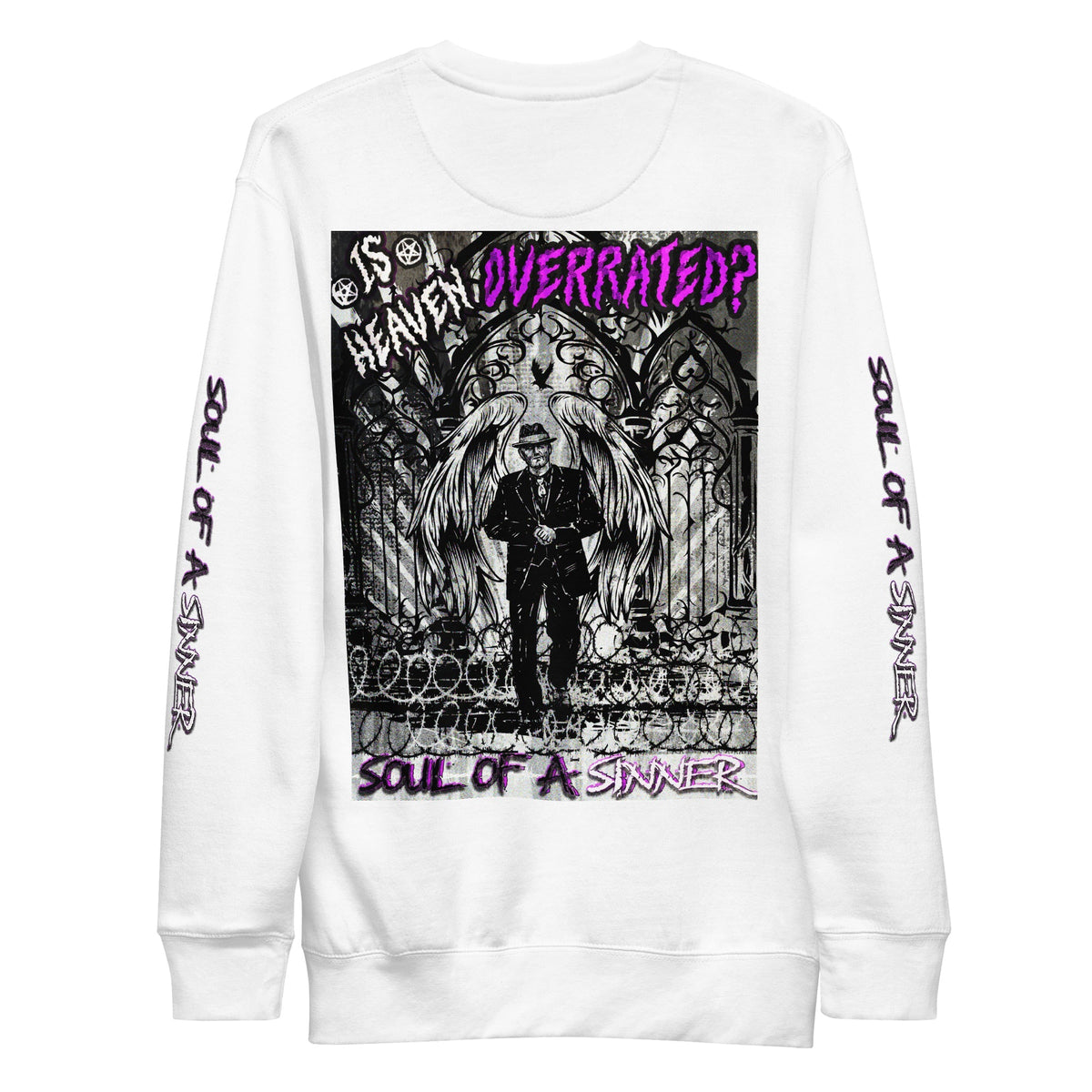 Streetwear Apparel Overrated Heaven - Mens Graphic Sweatshirt - street wear outfits - fashion statement