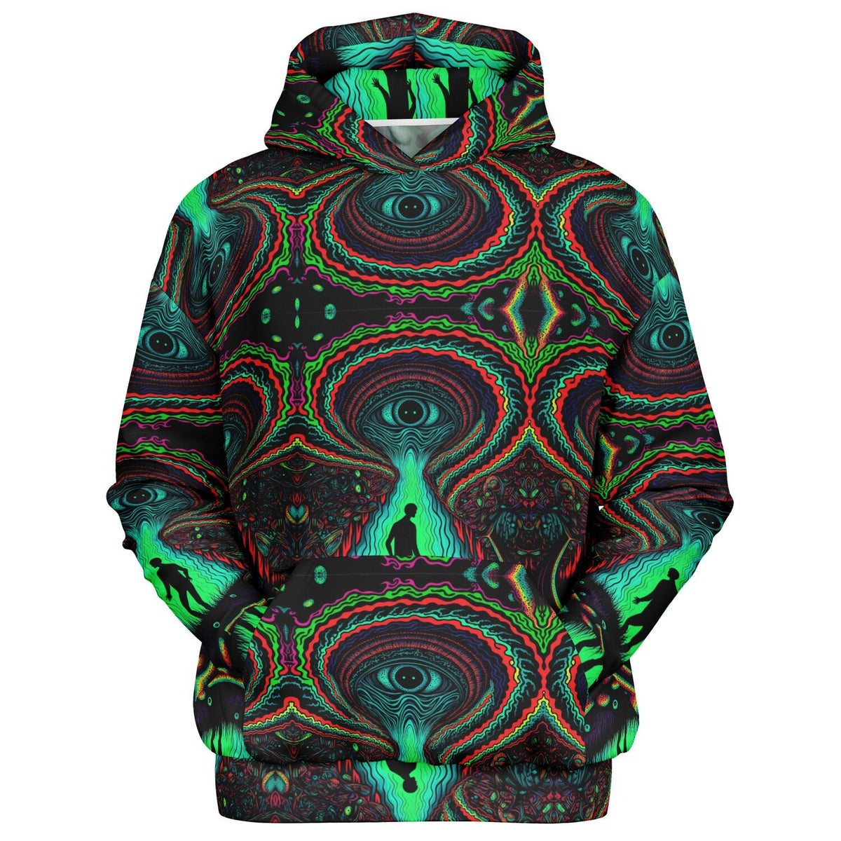 Streetwear Apparel Psychedelic Eye - Heavyweight Oversized Hoodie - AOP - street wear outfits - fashion statement