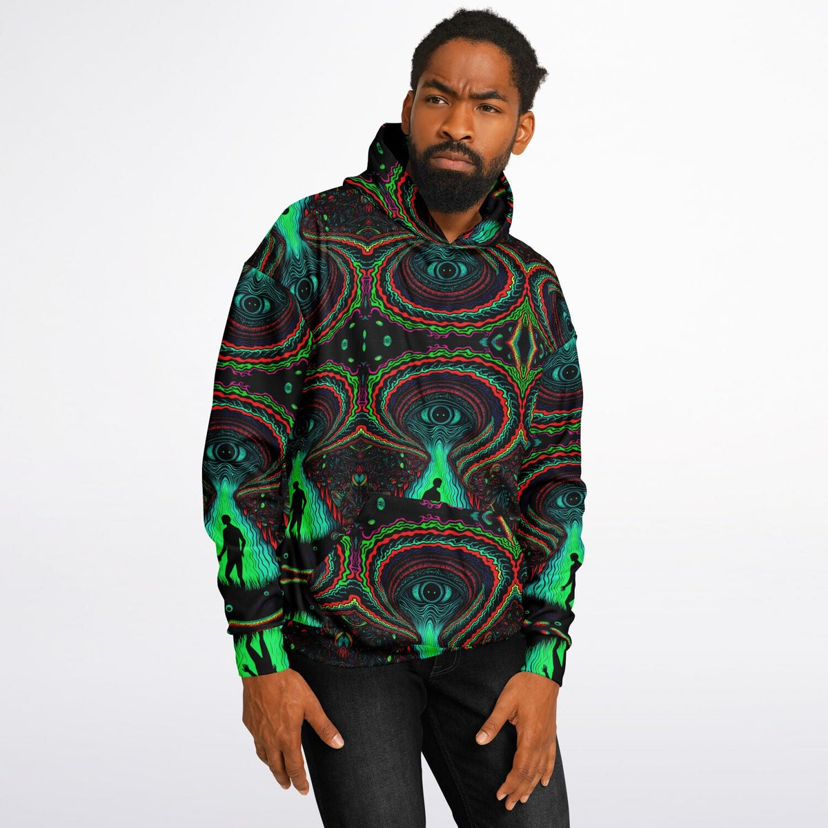 Streetwear Apparel Psychedelic Eye - Heavyweight Oversized Hoodie - AOP - street wear outfits - fashion statement