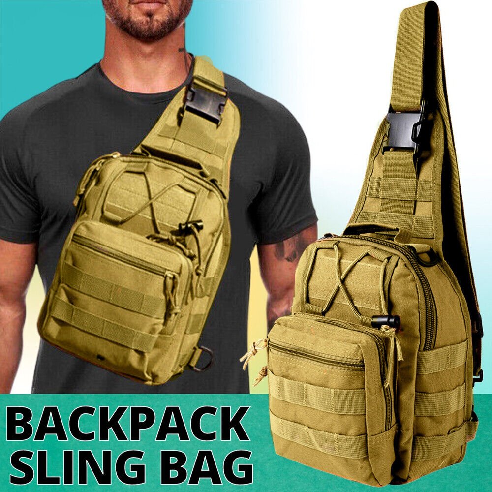 Urban Casuals Tactical Chest Bag Backpack Military Sling Shoulder Fanny Pack Cross Body Pouch - preppy aesthetic - fashion statement