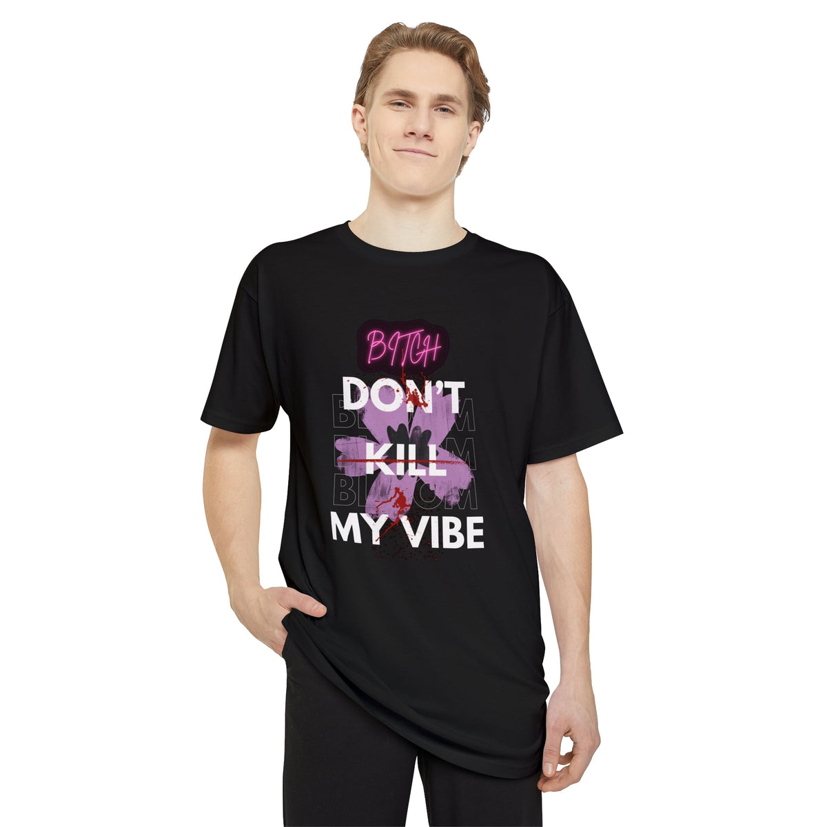 Streetwear Apparel Unisex Long Body Urban Tee - Don't Kill My Vibe - street wear outfits - fashion statement