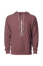 Urban Casuals Unleash by City Edge - Icon Loopback Terry Hooded Sweatshirt (Rose) - preppy aesthetic - fashion statement