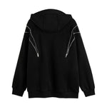 Streetwear Apparel Urban Casuals Double Zipper Patchwork Hoodie - street wear outfits - fashion statement