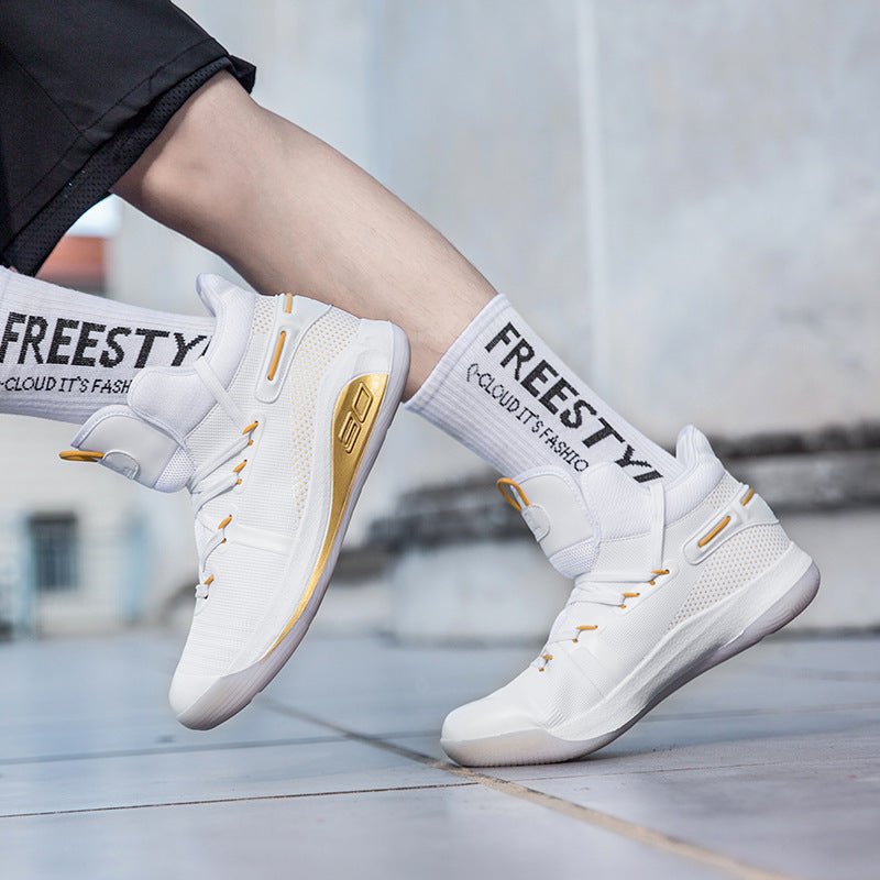 Streetwear Apparel Urban Grit - Youth Plus Size Basketball Sneakers - street wear outfits - fashion statement