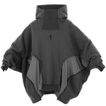 Urban Casuals Versatile Techwear Hooded Bat Sleeve Pullover Top - Urban Street Style - preppy aesthetic - fashion statement