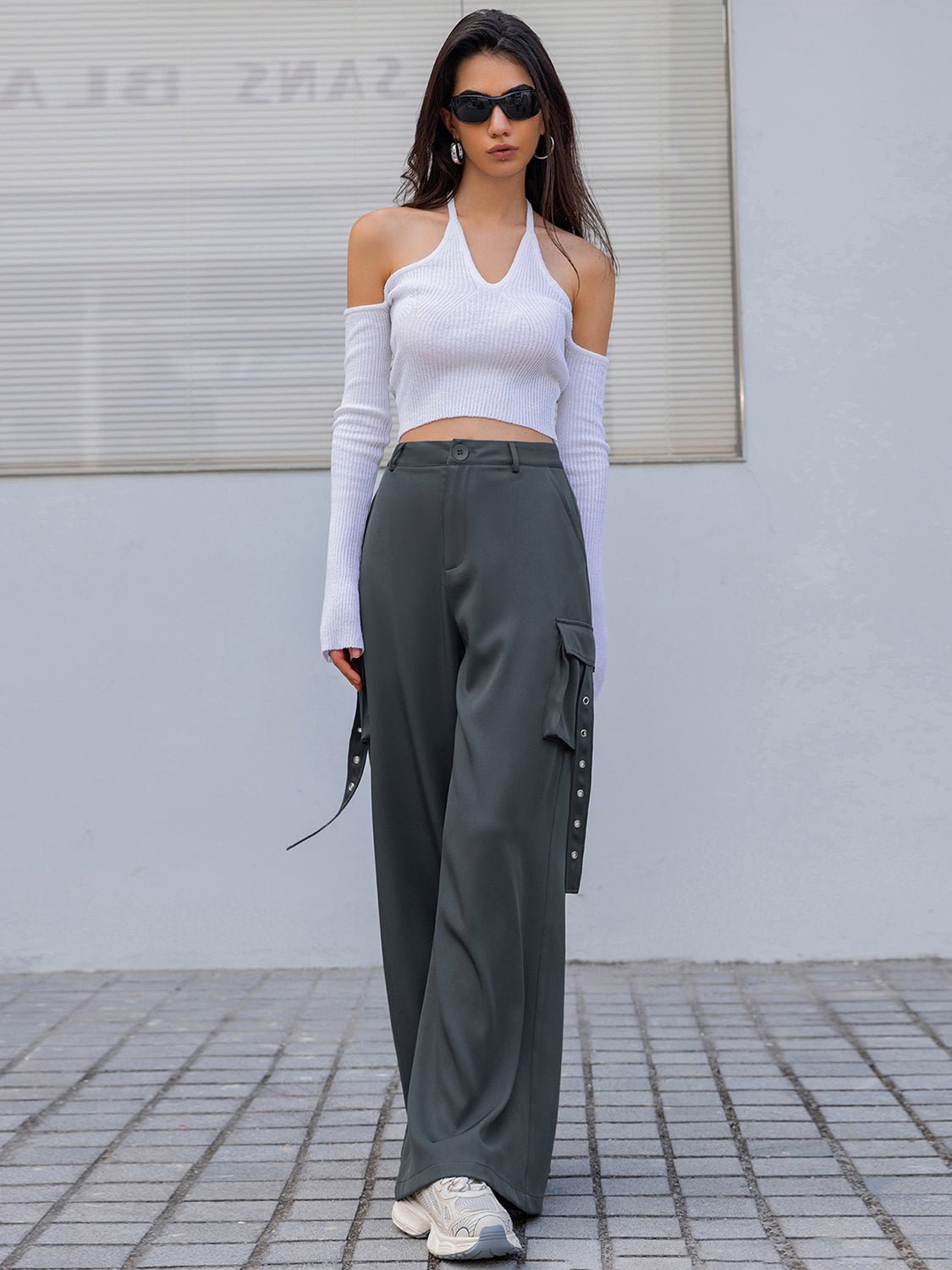 Streetwear Apparel Wide Leg Cargo Pants - street wear outfits - fashion statement