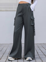 Streetwear Apparel Wide Leg Cargo Pants - street wear outfits - fashion statement