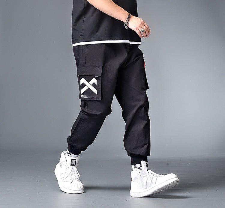 Streetwear Apparel Woven Wall Bag Cargo Pants Plus Size Men's Cotton Pennies - street wear outfits - fashion statement