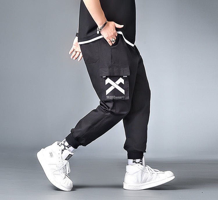 Streetwear Apparel Woven Wall Bag Cargo Pants Plus Size Men's Cotton Pennies - street wear outfits - fashion statement